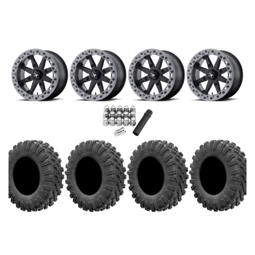 EFX Motoravage 27x10-14 Tires on MSA M31 Lok2 Beadlock Wheels