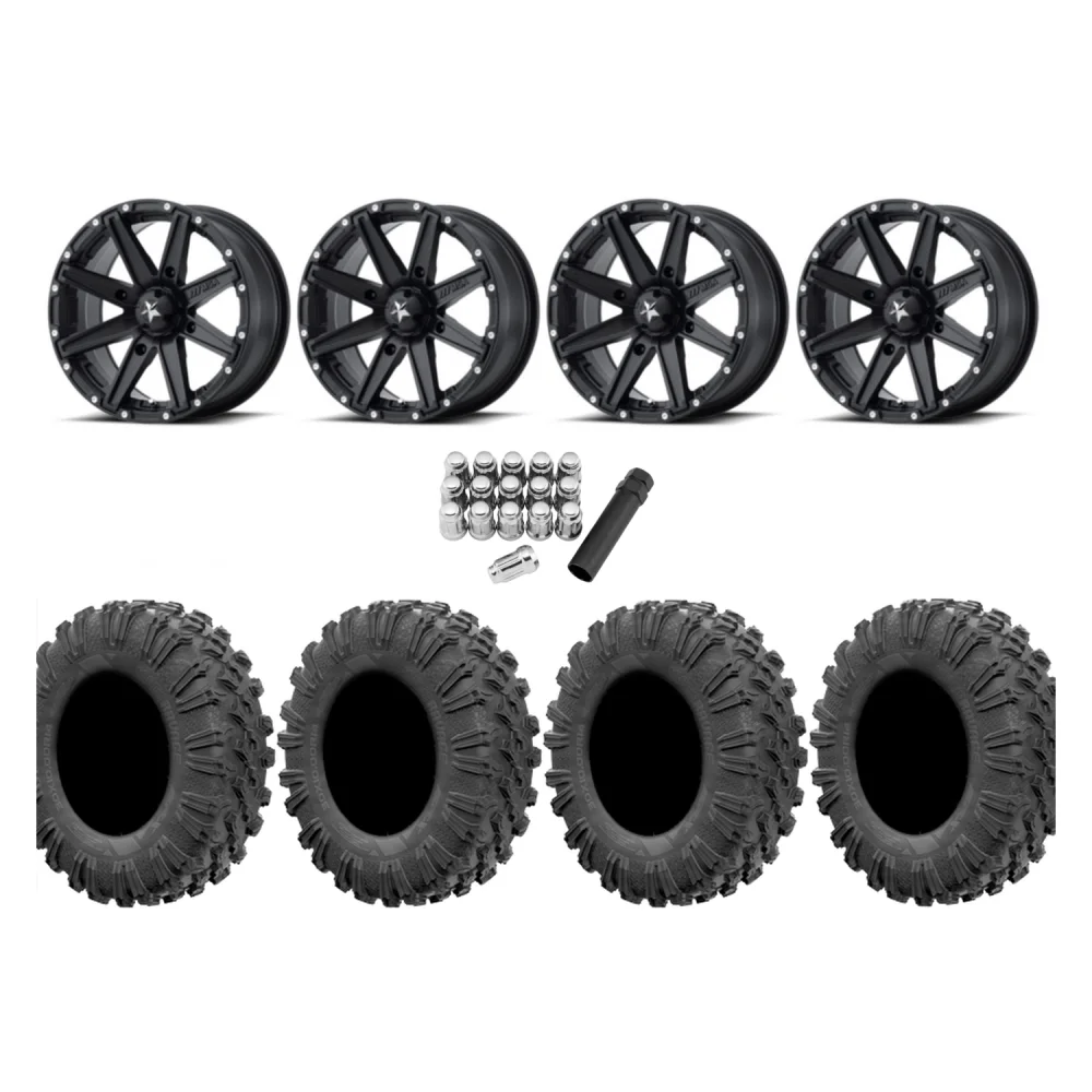 EFX Motoravage 30x10-16 Tires on MSA M33 Clutch Wheels, complete kit