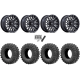 EFX MotoRavage 32x10-15 (8ply) Radial Tires on MSA M49 Creed Matte Black & Machined Wheels