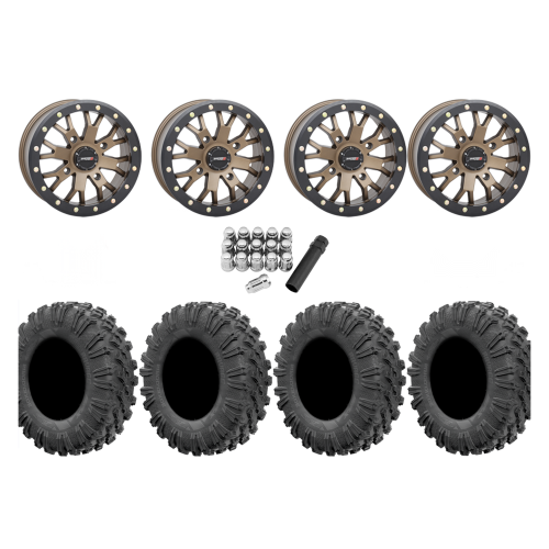 EFX Motoravage 28x10-14 Tires on ST-3 Bronze Wheels