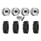 Frontline ACP 28x10-14 Tires on Method 401 Machined-Raw Beadlock Wheels