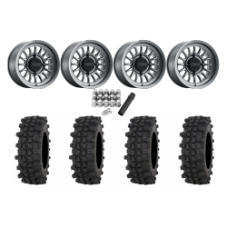 Frontline ACP 28x10-14 Tires on Method 411 Gloss Titanium Wheels