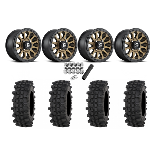 Frontline ACP 32x10-15 Tires on Fuel Vector Matte Bronze Wheels