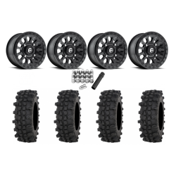 Frontline ACP 28x10-14 Tires on Fuel Vector Matte Black Wheels Frontline ACP 28x10-14 Tires on Fuel Vector Matte Black Wheels