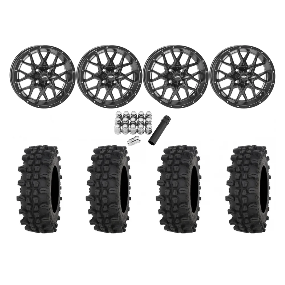 Frontline ACP 30x10-14 Tires on ITP Hurricane Wheels, complete kit