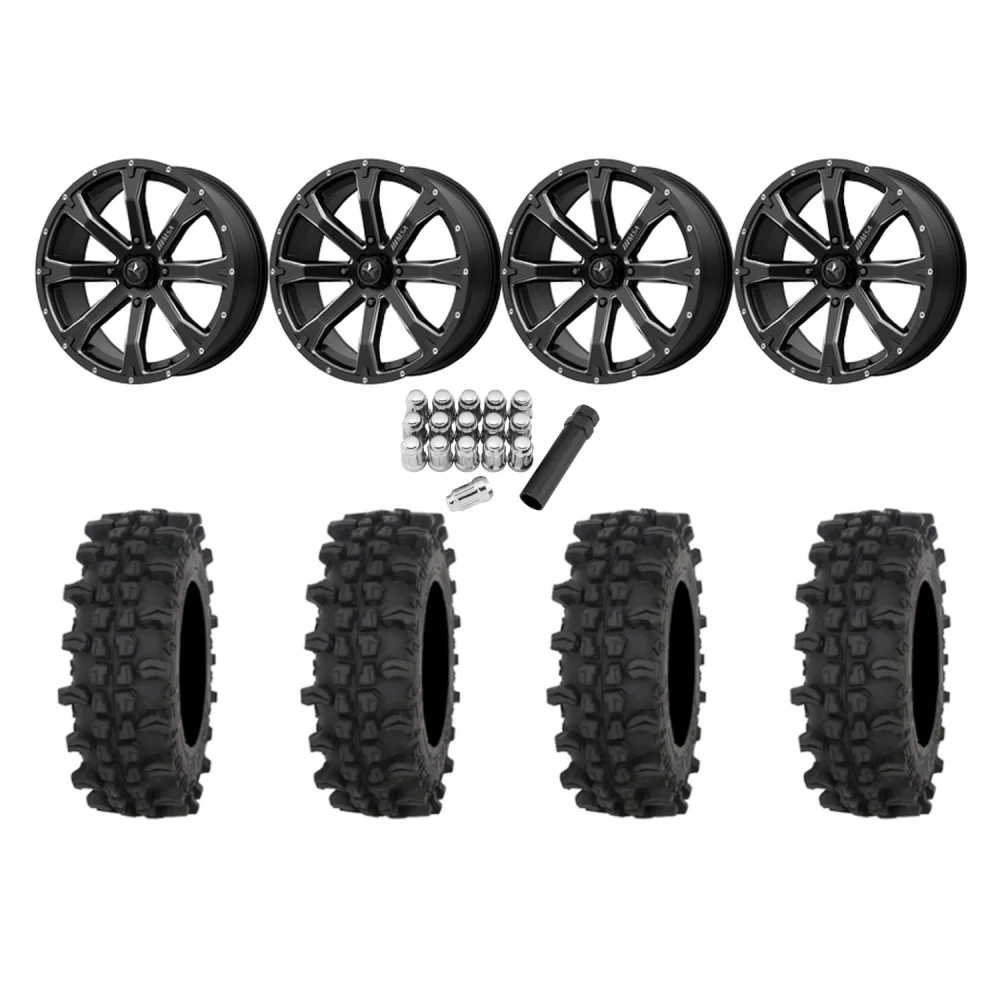 Frontline ACP 35x9.5-20 Tires on MSA M42 Bounty Wheels, complete kit