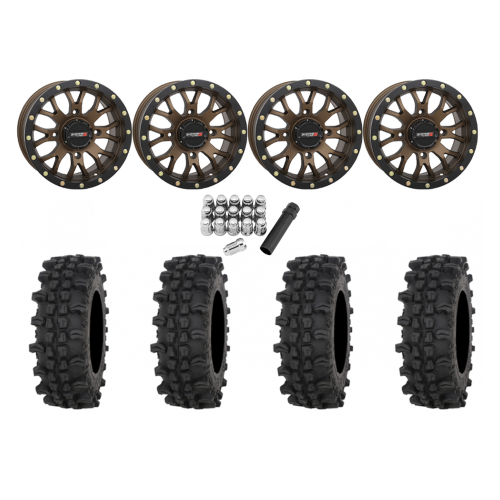 Frontline ACP 28x10-14 Tires on ST-3 Bronze Wheels