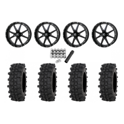 Frontline ACP 35x9.5-20 Tires on Frontline 556 Gloss Black Wheels