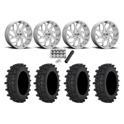 Frontline ACP 37x9.5-22 Tires on Fuel Runner Polished Wheels