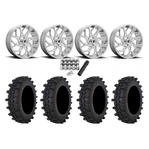 Frontline ACP 37x9.5-22 Tires on Fuel Runner Polished Wheels Frontline ACP 37x9.5-22 Tires on Fuel Runner Polished Wheels