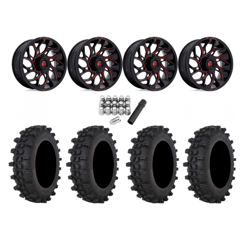 Frontline ACP 33x9.5-20 Tires on Fuel Runner Candy Red Wheels