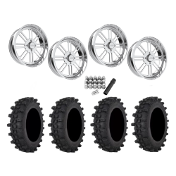 Frontline ACP 35x10-22 Tires on JTX Forged Bayonet Polished Wheels