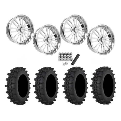 Frontline ACP 37x9.5-22 Tires on JTX Forged Enclave Polished Wheels