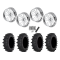 Frontline ACP 35x10-22 Tires on JTX Forged Enclave Polished Wheels