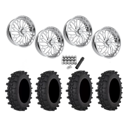 Frontline ACP 35x10-22 Tires on JTX Forged Lotus Polished Wheels