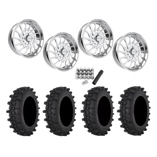 Frontline ACP 37x9.5-22 Tires on JTX Forged Psycho Polished Wheels