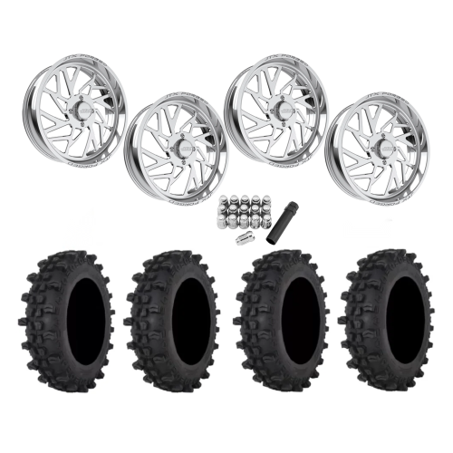 Frontline ACP 37x9.5-22 Tires on JTX Forged Ruckus Polished Wheels