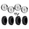 Frontline ACP 35x10-22 Tires on KG1 Forged KU023 Bender Polished Wheels