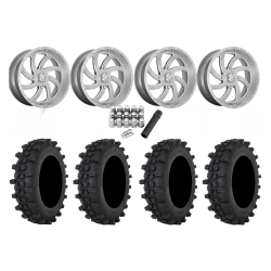 Frontline ACP 35x10-22 Tires on MSA M36 Switch Brushed Titanium Wheels