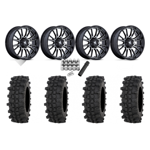 Frontline ACP 33x9.5-20 Tires on MSA M51 Thunderlips Machined Wheels