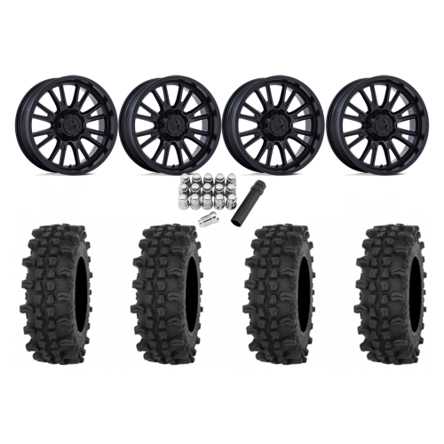 Frontline ACP 35x9.5-20 Tires on MSA M51 Thunderlips Matte Black Wheels