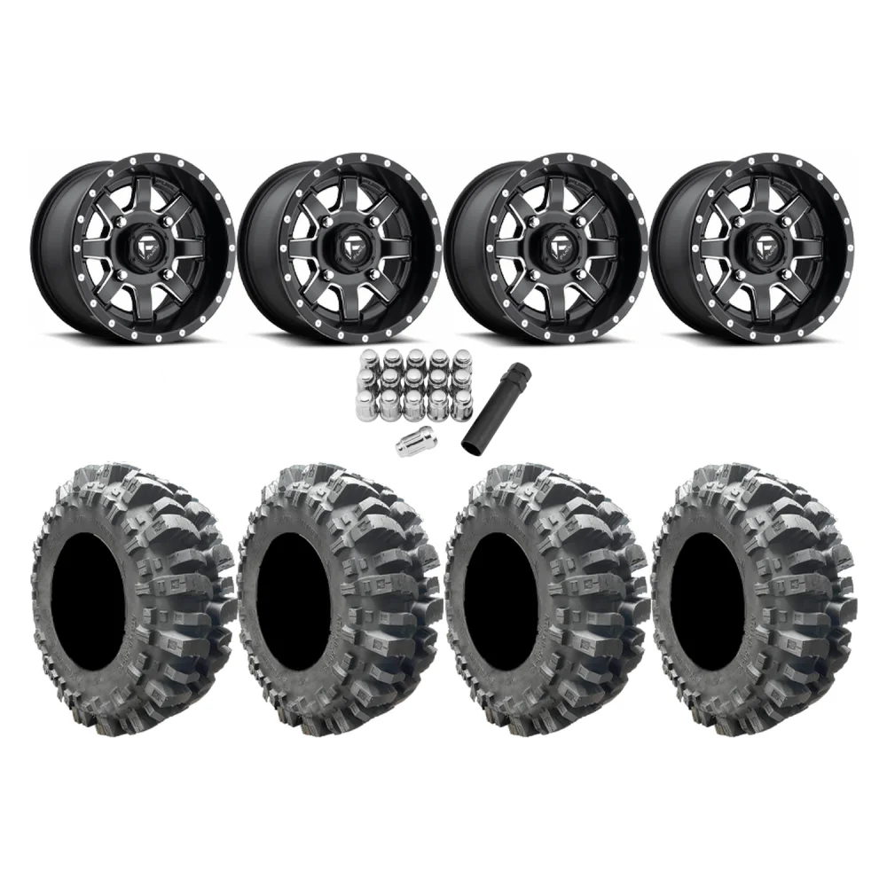 Interco Bogger 31x9.5-14 Tires on Fuel Maverick Wheels, complete kit