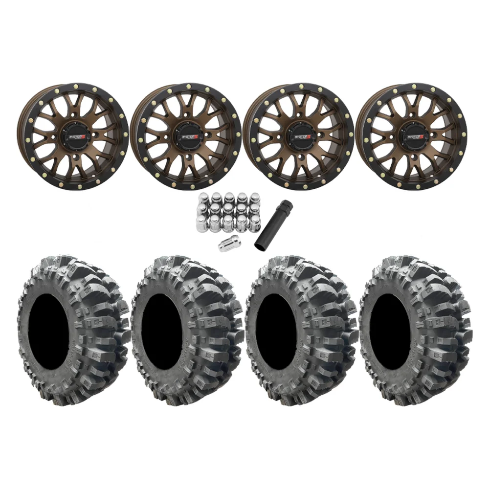 Interco Bogger 28x10-14 Tires on ST-3 Bronze Wheels, complete kit