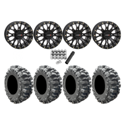 Interco Bogger 27x10-14 Tires on ST-3 Matte Black Wheels