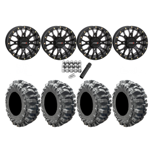 Interco Bogger 31x9.5-14 Tires on ST-3 Matte Black Wheels