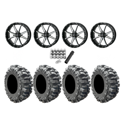 Interco Bogger 35x9.5-20 Tires on Frontline 556 Machined Wheels