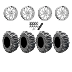 Interco Bogger 35x9.5-20 Tires on Fuel Runner Polished Wheels Interco Bogger 35x9.5-20 Tires on Fuel Runner Polished Wheels
