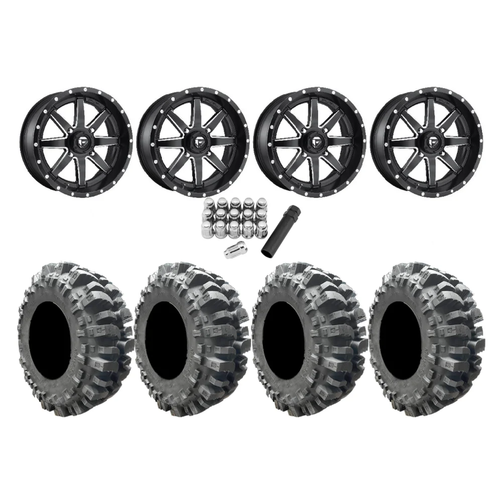 Interco Bogger 35x9.5-20 Tires on Fuel Maverick Wheels, complete kit