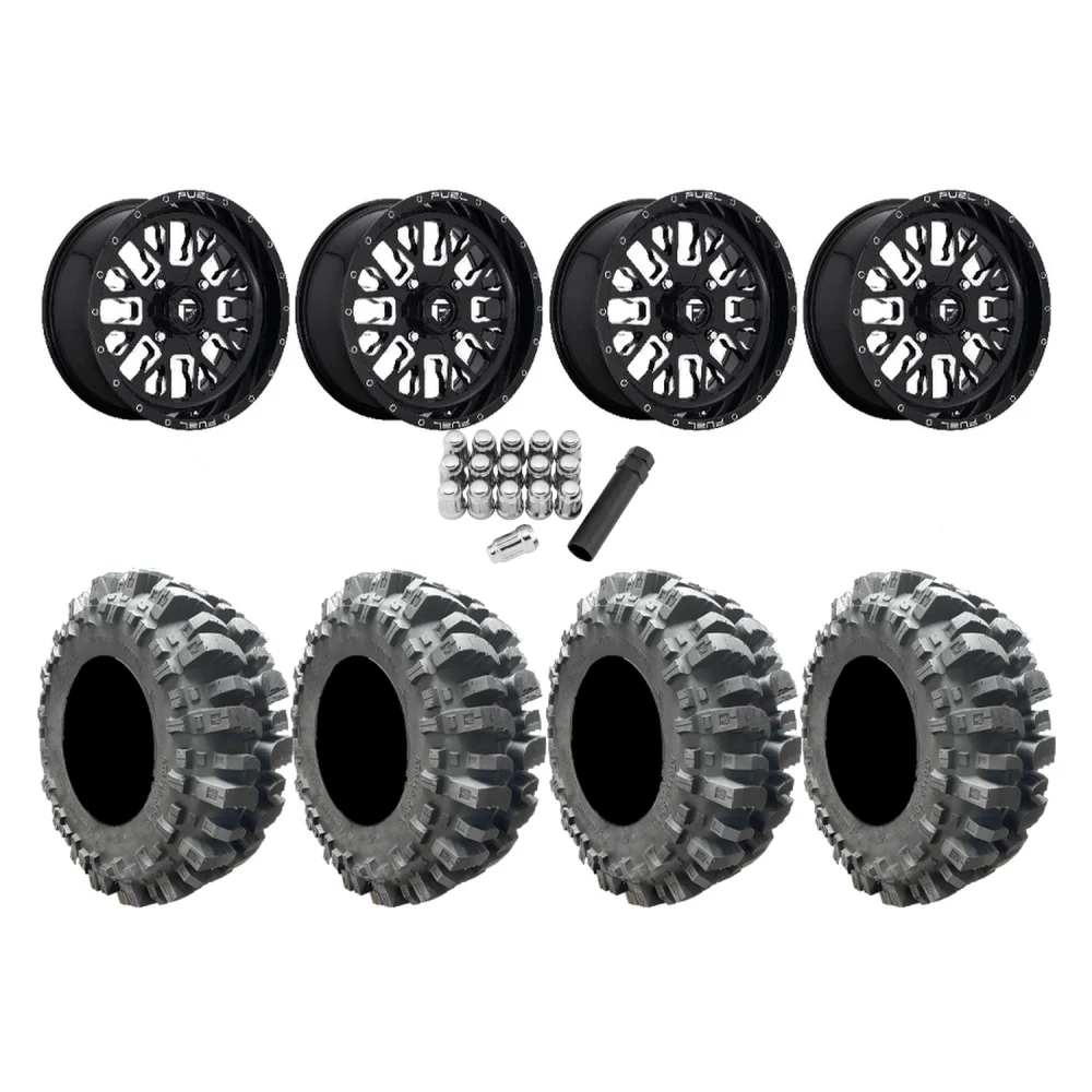 Interco Bogger 33x9.5-20 Tires on Fuel Stroke Wheels, complete kit