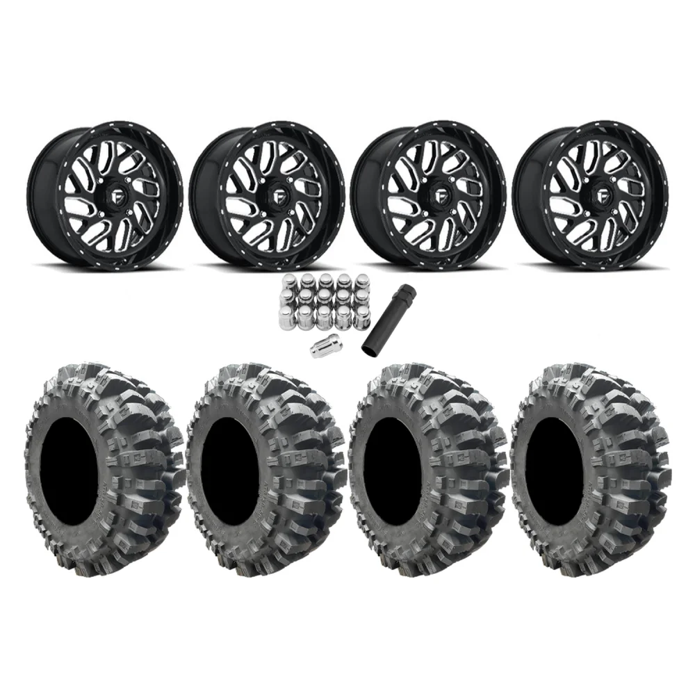 Interco Bogger 35x9.5-20 Tires on Fuel Triton Wheels, complete kit
