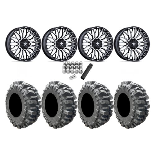 Interco Bogger 33x9.5-20 Tires on MSA M50 Clubber Machined Wheels