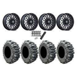 Interco Bogger 33x9.5-20 Tires on MSA M50 Clubber Matte Black DDT Wheels
