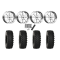 System 3 ATX470 35x10-18 Tires on MSA M34 Flash Chrome Wheels