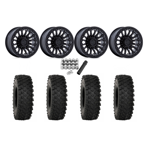 System 3 ATX470 35x10-15 Tires on Fuel Rincon Blackout Beadlock Wheels System 3 ATX470 35x10-15 Tires on Fuel Rincon Blackout Beadlock Wheels