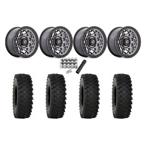 System 3 ATX470 35x10-15 Tires on Fuel Unit Matte Anthracite Wheels System 3 ATX470 35x10-15 Tires on Fuel Unit Matte Anthracite Wheels