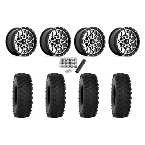System 3 ATX470 30x10-14 Tires on MSA M45 Portal Machined Wheels
