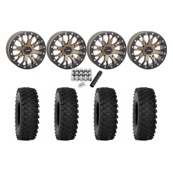 System 3 ATX470 28x10-14 Tires on SB-4 Bronze Beadlock Wheels System 3 ATX470 28x10-14 Tires on SB-4 Bronze Beadlock Wheels