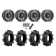 Assassinator Mud Tires 32x8-14 on Method 401 Matte Black Beadlock Wheels