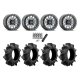 Assassinator Mud Tires 29.5x8-14 on Method 401 Matte Titanium Beadlock Wheels