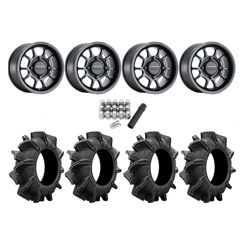 Assassinator Mud Tires 28x10-14 on Method 409 Matte Black Wheels