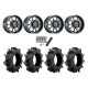 Assassinator Mud Tires 28x10-14 on Method 409 Matte Black Wheels