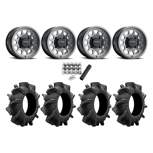 Assassinator Mud Tires 28x10-14 on Method 414 Gloss Graphite Wheels