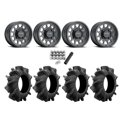 Assassinator Mud Tires 28x10-14 on Method 414 Matte Black Wheels