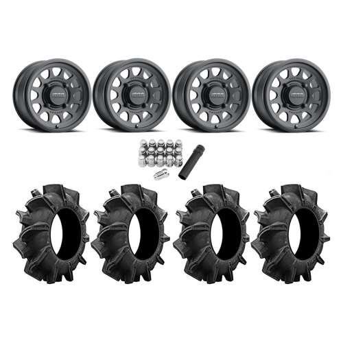 Assassinator Mud Tires 28x10-14 on Method 414 Matte Black Wheels