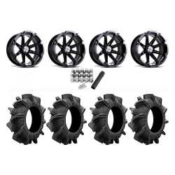 Assassinator Mud Tires 28x10-14 on MSA M12 Diesel Wheels