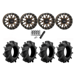 Assassinator Mud Tires 28x10-14 on ST-3 Bronze Wheels